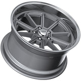 American Racing Draft VN510 Vintage Silver w/ Diamond Cut Lip alloy wheel - side profile