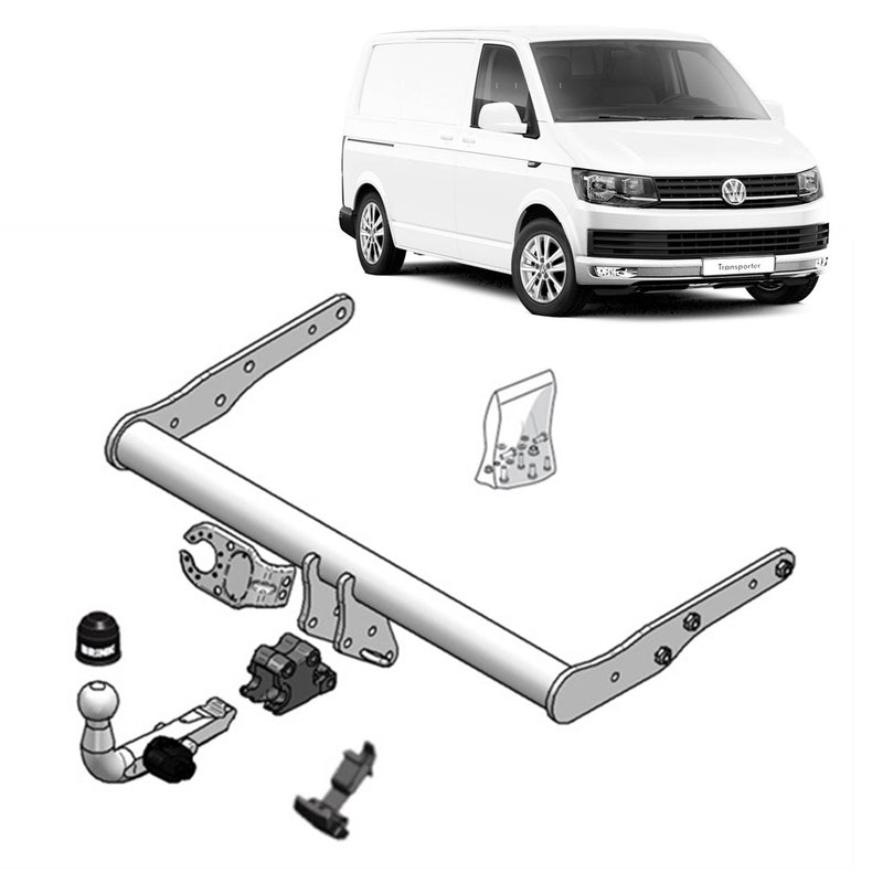 Brink Towbar for Volkswagen Multivan (04/2015 - on), Volkswagen Transporter / Caravelle (04/2003 - 12/2015), Volkswagen Transporter (04/2003 - 12/2015), Volkswagen Multivan (11/2003 - on), Volkswagen Transporter (04/2015 - 09/2019), Volkswagen...