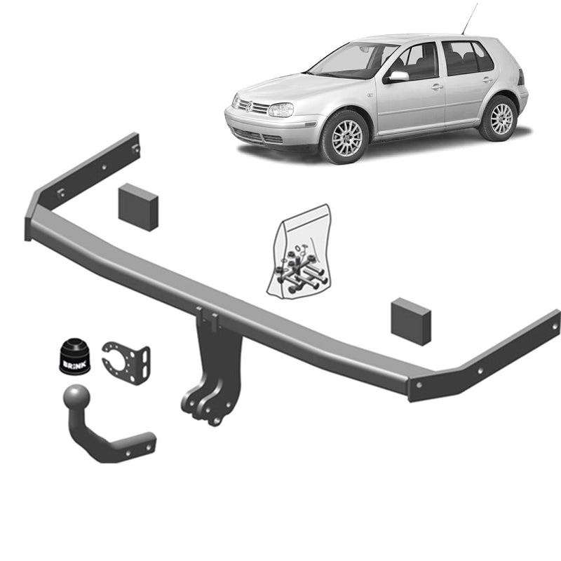 Brink Towbar for Volkswagen Bora (10/1998 - 09/2005), Volkswagen Golf (08/1997 - 11/2008), Audi A3 (05/1997 - 05/2003)