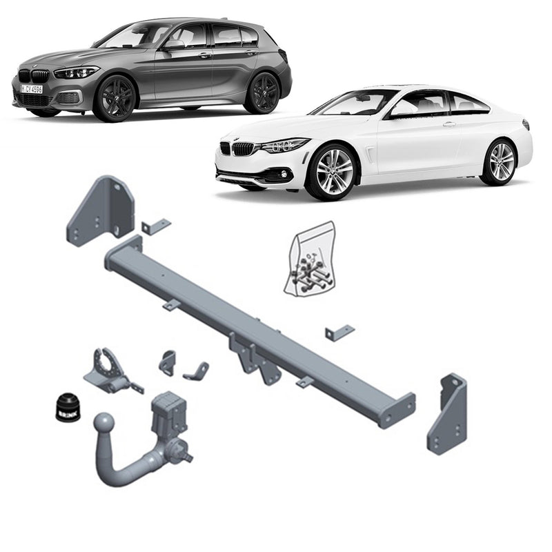 Brink Towbar for BMW 3 (11/2011 - on), BMW 1 (11/2010 - on), BMW 2 (11/2013 - 03/2018), BMW 4 (10/2013 - on), BMW 2 (10/2013 - on), BMW 3 (07/2012 - on), BMW 1 (10/2011 - on), BMW 4 (10/2013 - 05/2020), BMW X1 (01/2015 - on), BMW 4 (03/2014 - on)