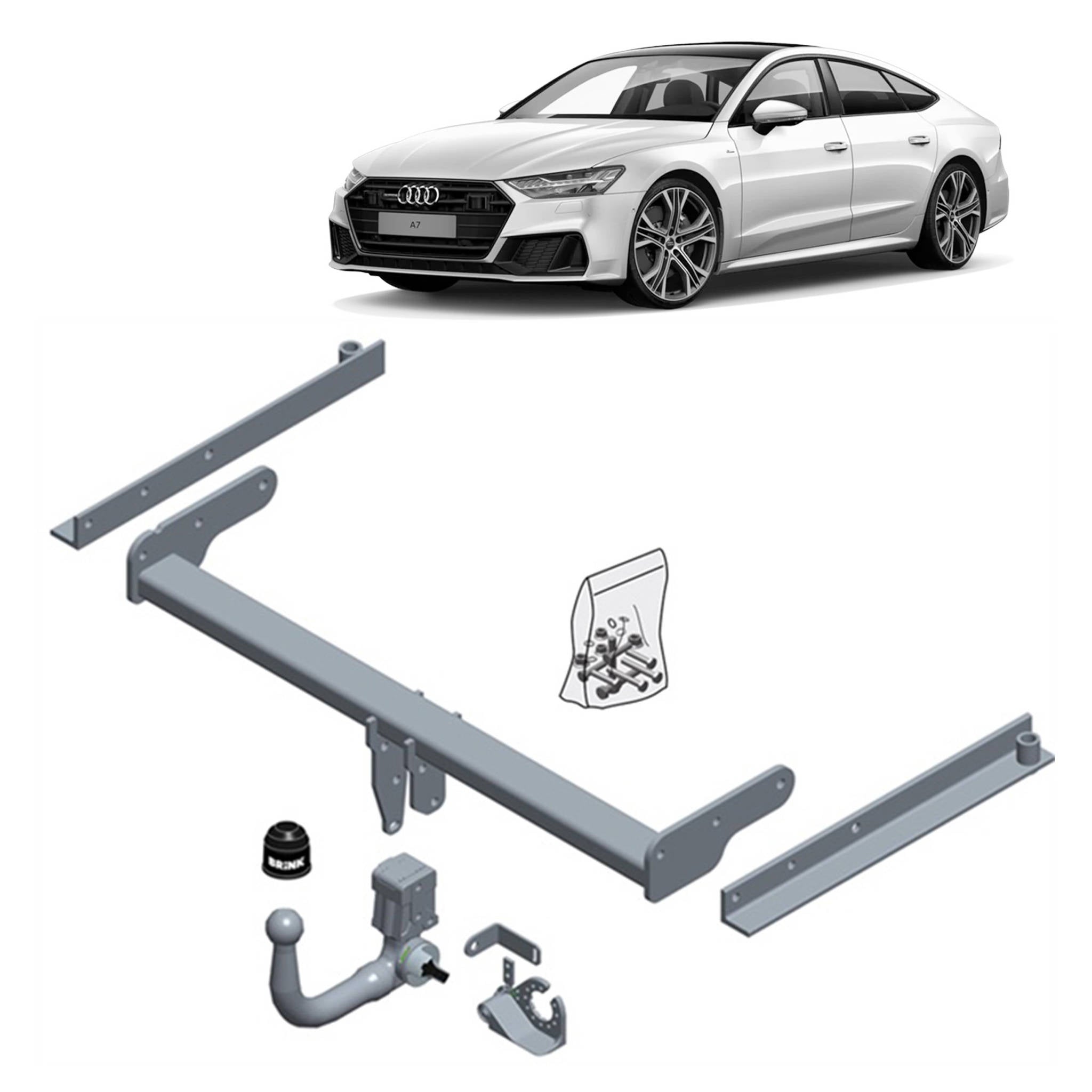Brink Towbar for Audi A7 (10/2017 - on), Audi A6 (09/2019 - on), Audi A6 (02/2018 - on)