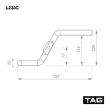 TAG Class 2 Tow Ball Mount tongue lugs hitch