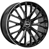 Advanti Racing Caesar Wheels Gloss Black Polished Edge 18"x8"