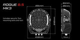 Altiq Rogue 8.5" MK3 LED Driving Light by Supernova - PAIR