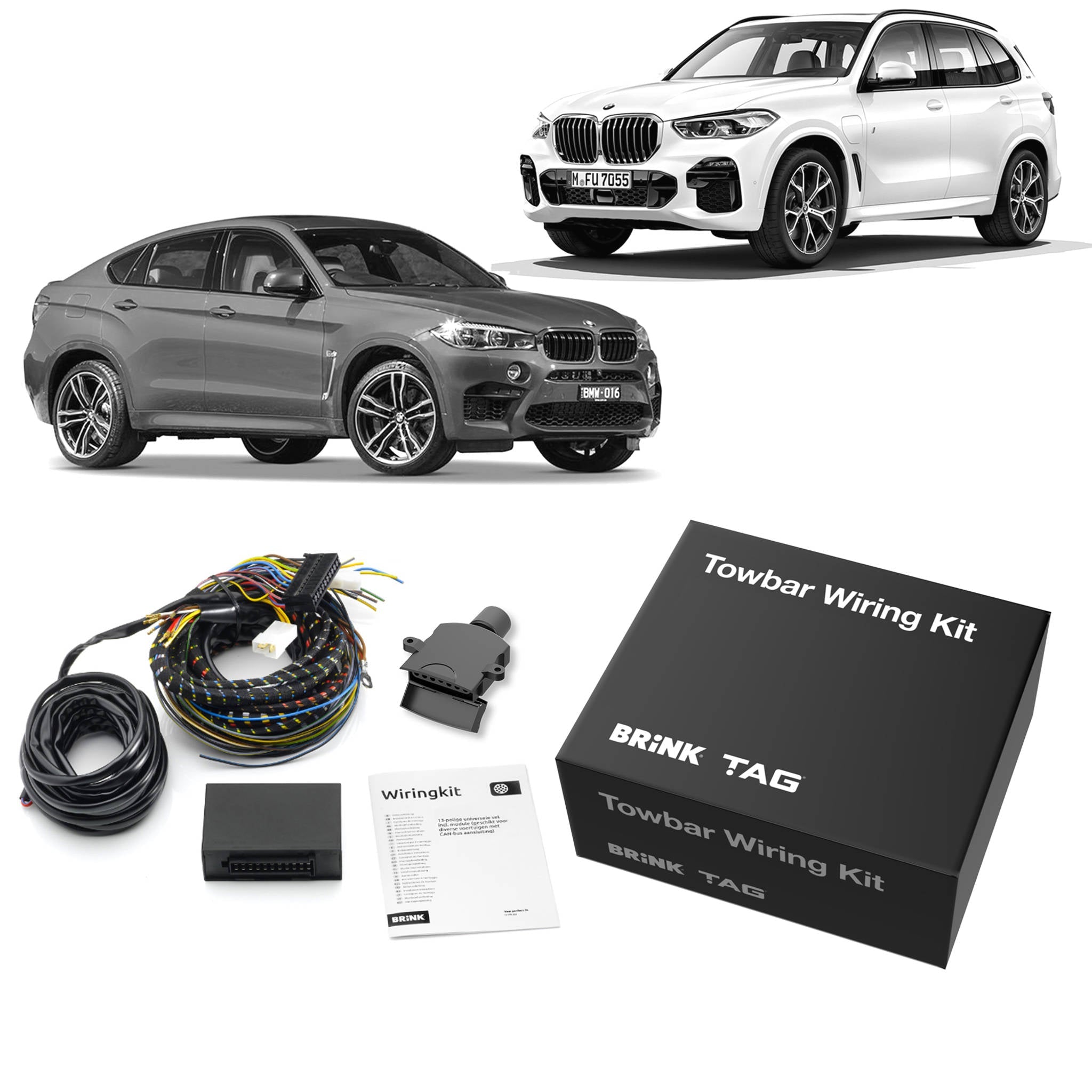 Brink Direct Fit Wiring Harness for BMW X1 (10/2009 - 10/2015), BMW X3 (09/2010 - 11/2017), BMW X5 (10/2006 - 09/2013), BMW X6 (01/2008 - 12/2014)