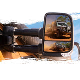Clearview Towing Mirror in Black for LandCruiser 70 Series