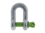 Pkt 1 D Shackle 10Mm Rated To - 1000Kg Galvanised Drop Forged