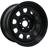 Dynamic D Steel Wheels Satin Black Powder Coated 16 Inch