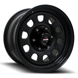 Dynamic D Steel Wheels Satin Black Powder Coated 16 Inch