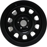 Dynamic D Steel Wheels Satin Black Powder Coated 17 Inch