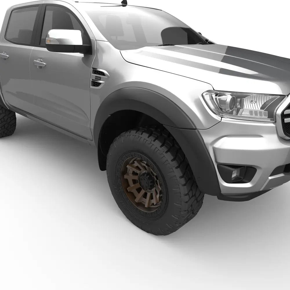 Ford Ranger Px3 Wildtrak Fender Flares Full Set Matte Black Brixton 4x4