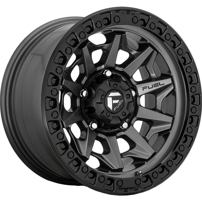 Fuel Offroad Covert Wheels D716 Matte Gunmetal with Black Rim