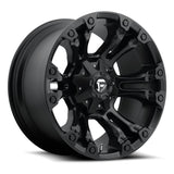 fuel vapor 17x9 inch matte black wheels