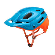 Mountain Bike Helmet - Adult - Blue & Orange Colour