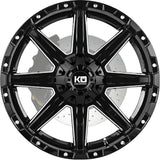 King OffRoad Wheels BLADE Gloss Black Milled Ally Wheels Aftermarket Accessory