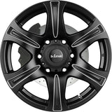 King Offroad Alloy Wheel Rebel Black Machined Satin Aftermarket Accessory