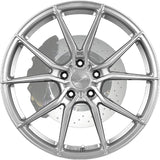 King Wheels VENOM Silver Brushed 20"x10"