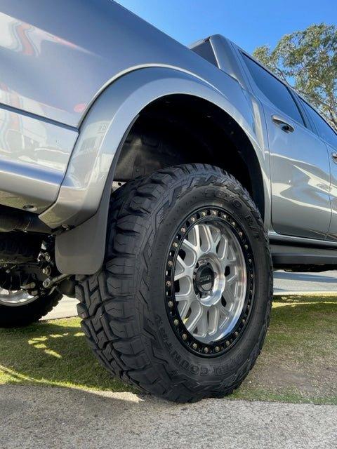 Kmc Ford Rims KMC KM549 GRS Wheels in machined with satin black lip – Brixton 4x4