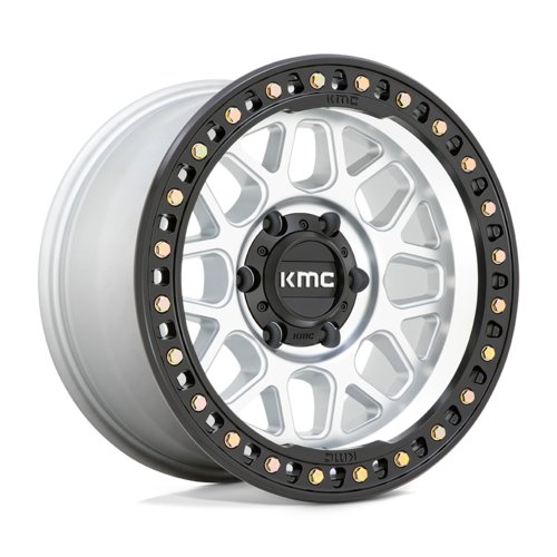 KMC KM549 GRS Wheels in machined with satin black lip