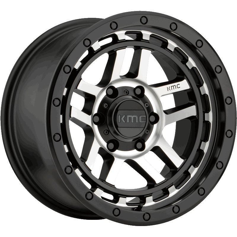 KMC Wheels KM540 RECON Satin Black Machined 18x8.5 – Brixton 4x4
