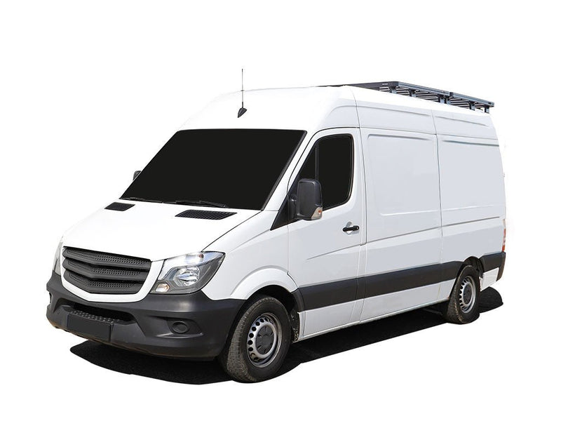 Mercedes Benz Sprinter 128in/144in/170in / L1/L2/L3 / SWB/MWB/LWB Wheelbase w/o OEM Tracks (2006-Current) Slimline II 1/2 Roof Rack Kit / Tall - by Front Runner