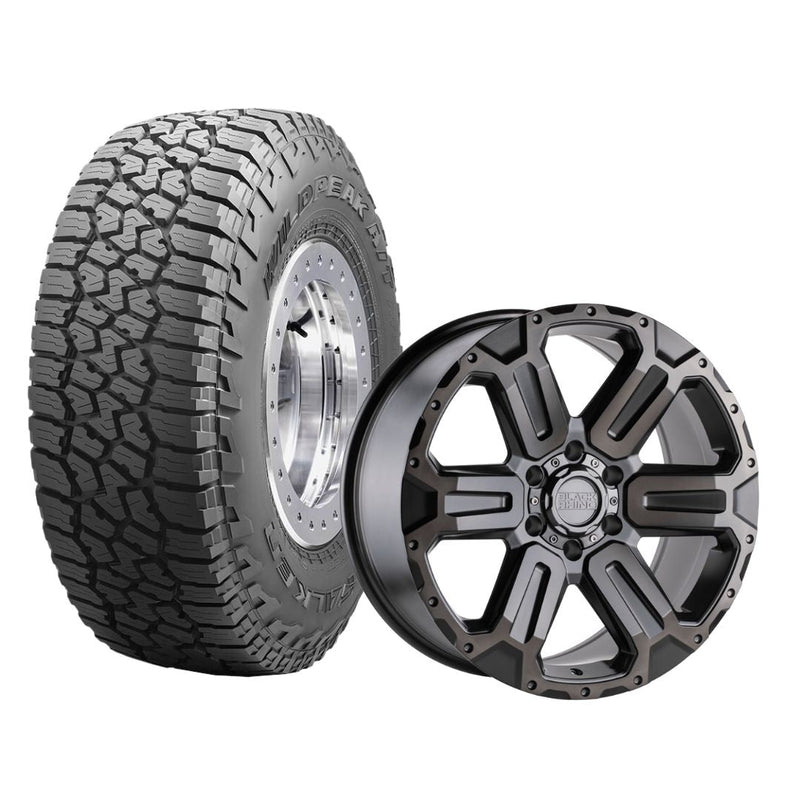 Next Gen Ford Ranger Wheel & Tyre Package - Black Rhino Wanaka & Falken Wildpeak AT3W