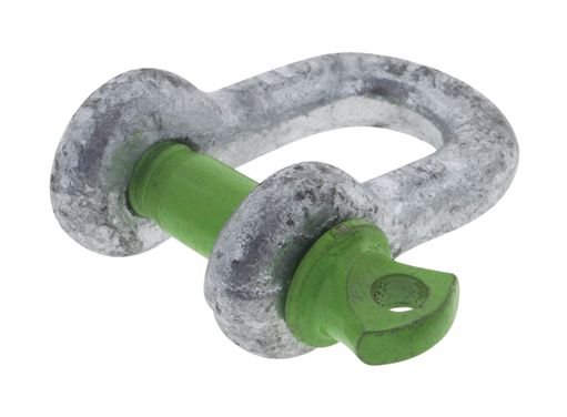 Pkt 2 D Shackle 6Mm Rated To - 500Kg Galvanised Drop Forged