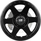 Quake King OffRoad Wheels Satin Black 18"x9"