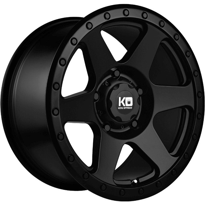 Quake King OffRoad Wheels Satin Black 18"x9"