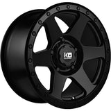 Quake King OffRoad Wheels Satin Black 18 Inch