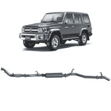 Redback Extreme Duty Exhaust for Toyota Landcruiser 76 Series Wagon (03/2007 - 10/2016)