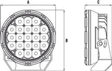 ROADVISION LED Driving Light Set 7 inch DLE 11-32V