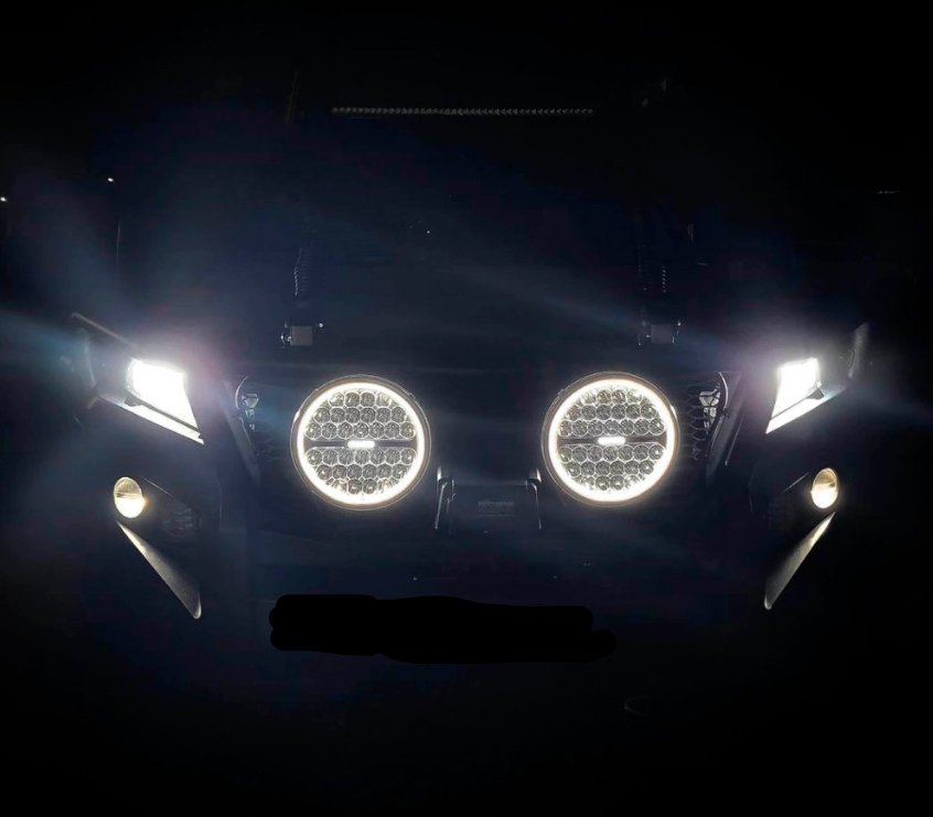 Roadvision Stealth 7" Halo Series Driving Spot Light - Single Light