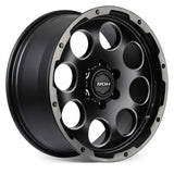 ROH Sniper Wheel Rims in Black with Aluminium Bolts and Gunmetal Lip