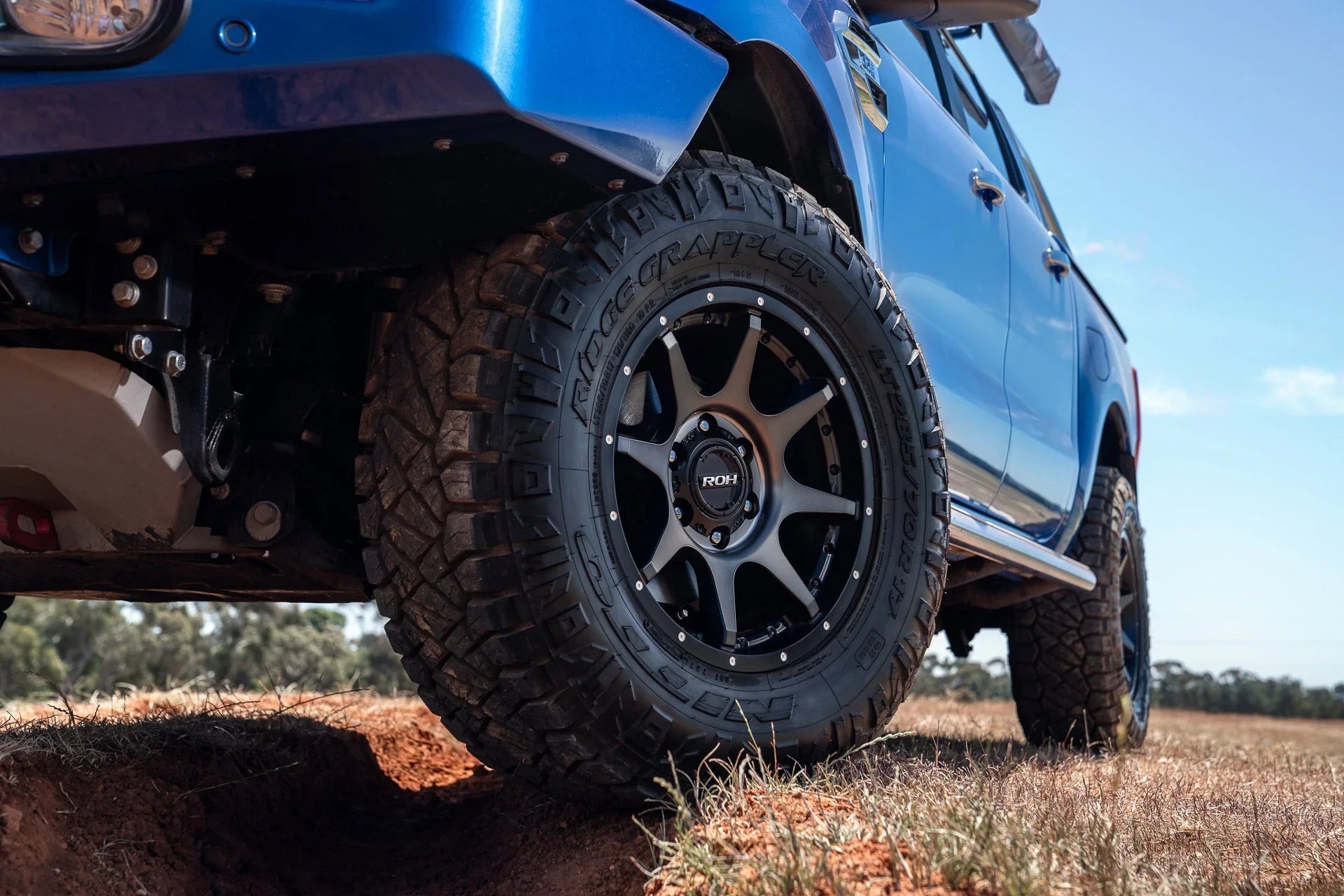 ROH Trophy Wheel Rims in Matte Black Graphite Face – Brixton 4x4