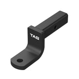 TAG Tow Ball Mount - 203mm Long,  90° Face, 50mm Square Hitch