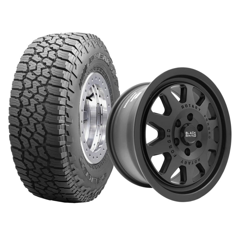 Toyota LandCruiser 300 Wheel & Tyre Package - Black Rhino Stadium & Falken Wildpeak AT3W