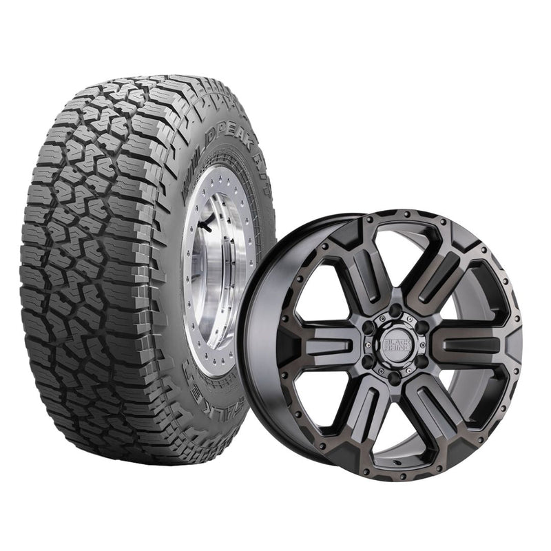 Toyota LandCruiser 300 Wheel & Tyre Package - Black Rhino Wanaka & Falken Wildpeak AT3W