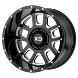 XD Series Wheels XD828 Delta Gloss Black Milled 20"x9"