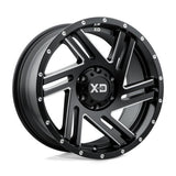 XD835 by KMC 18x9 Satin Black Milled Wheel